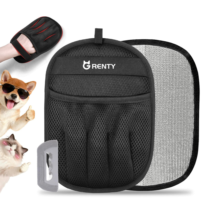 GRENTY Magic Brush Pet Hair Remover, Upgraded Five-Finger Electrostatic Pet Hair Removal Gloves, Dogs & Cats Pet Hair Removal Tools for Clothing, Carpet, Sofa Gaps, Car Seat - PawsPlanet Australia