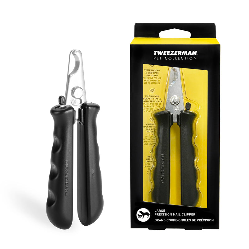 Tweezerman Large Nail Clippers for Dogs & Cats, Manual Professional Cat & Dog Nail Trimmer with Ergonomic Handle - PawsPlanet Australia