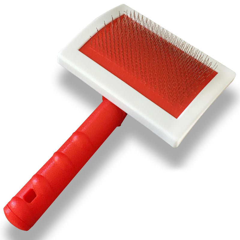 JUSPRO Sheepskin Rug Brush (Red, Large) Red