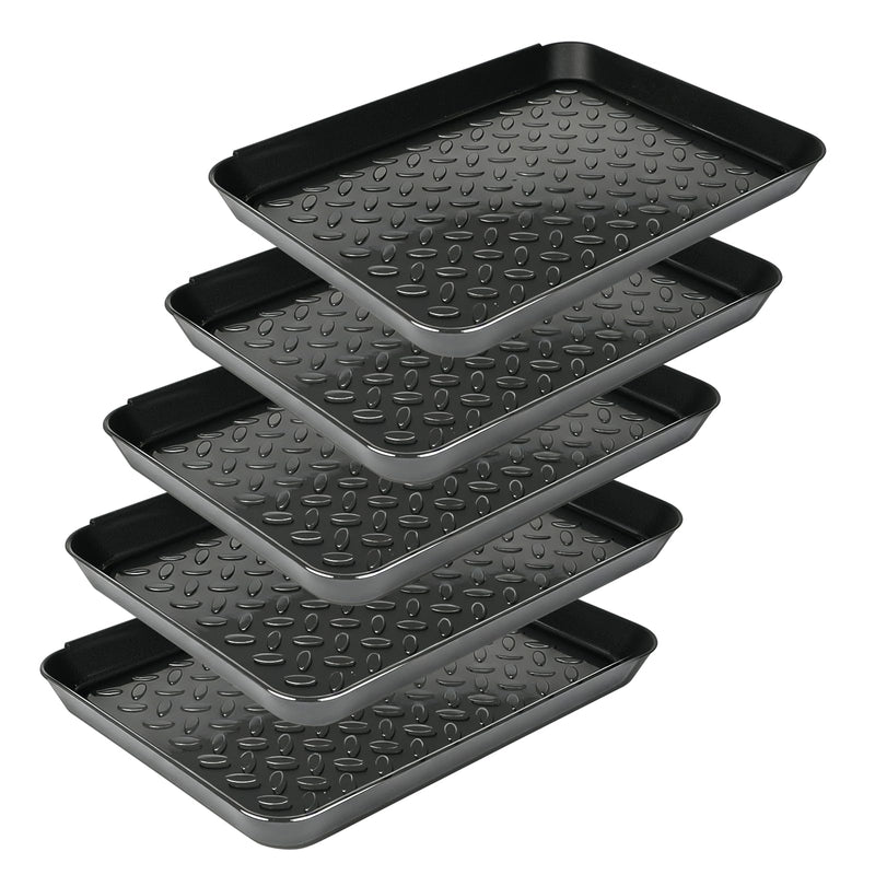 5Pcs Boot Tray 14 x 11 Inch Waterproof Boot Mat Wet Shoe Tray & Pet Food Mat, Multi-Purpose Garden Tool for Entryway Indoor Boots Shoes Pets - PawsPlanet Australia