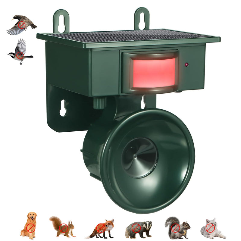 2026 New Solar Ultrasonic Bird Repellent Devices IP65 Bird Repeller Outdoor Motion Activated Bird Deterrents for Outside Pigeon Repellent Woodpecker Goose Deterrent for Rooftops Porch Patio Balconies 1 - PawsPlanet Australia