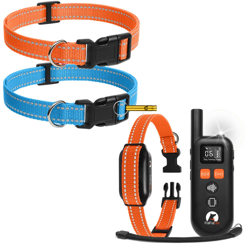 PaiPaitek Vibrating Dog Collar No Shock - 3300ft Dog Training Collar with Remote for 10-120lbs Small Medium Large with Beep, Vibration, Ultrasonic Modes, Security Lock & No Prongs - PawsPlanet Australia