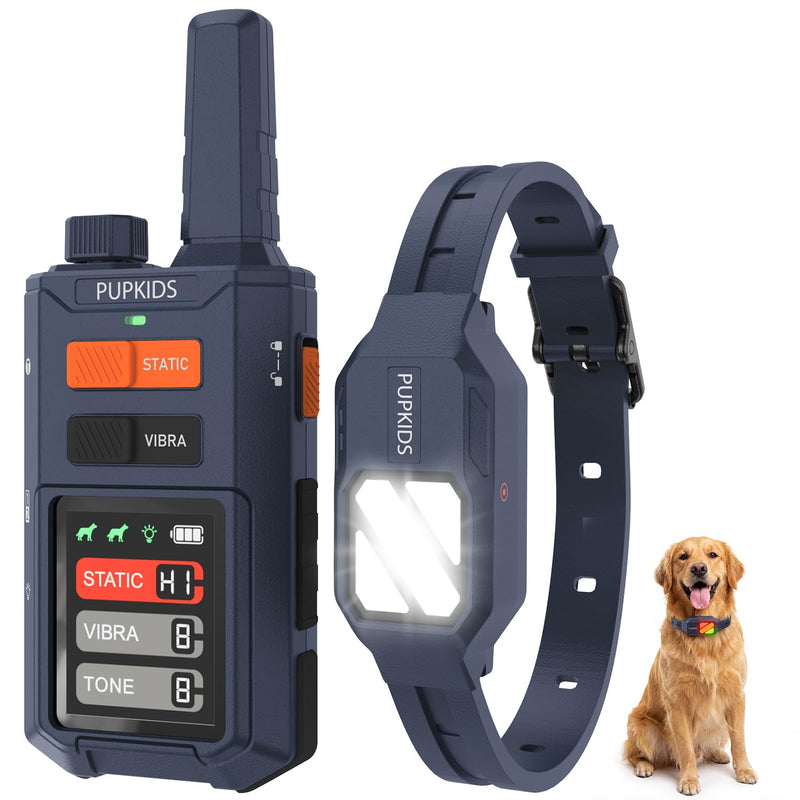 Dog Shock Collar - 4200FT Dog Training Collar with Remote for 20-140lbs Dogs, Innovative E Collar for Dogs Training with 4 Training Modes, Rechargeable Electric E-Collar for Large Dogs Blue 1 Collar - PawsPlanet Australia