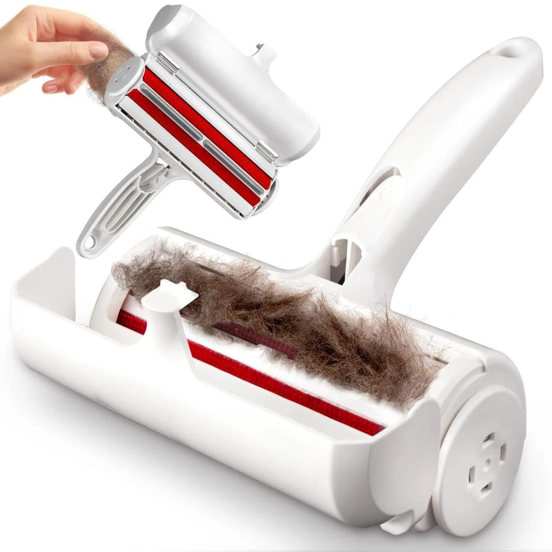 Pet Hair Remover Roller for Dog Hair and Cat Hair – Self-Cleaning Lint Roller for Furniture, Couch, Carpet, Clothing, Bedding and Car Seats – Reusable, Durable, Portable Fur Removal Tool - PawsPlanet Australia