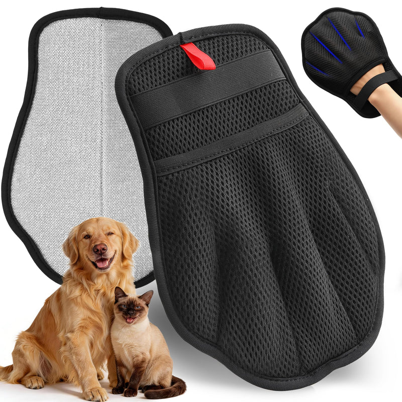 Pet Hair Removal Gloves, Reusable Electrostatic Pet Removal Gloves for Cats & Dogs, Magic Brush Pet Hair Remover Tool for Couch, Carpet,Laundry,Sofa 1 - PawsPlanet Australia