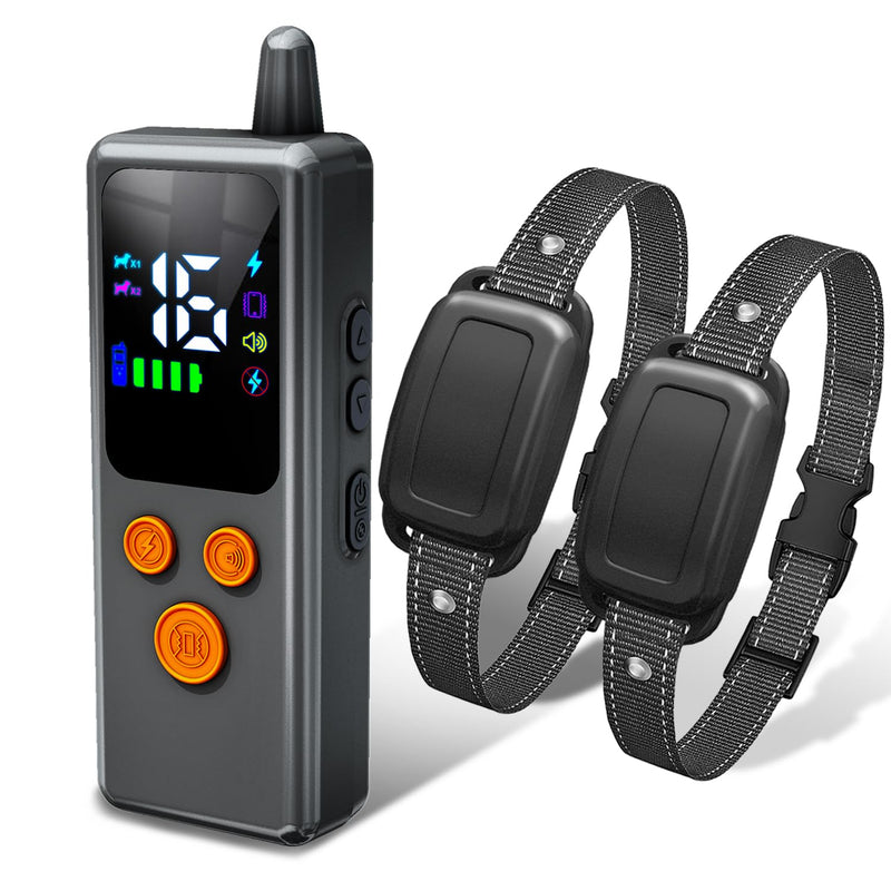 Dog Training Collar with Remote - 5000ft Waterproof Dog Shock Collars 2 Dogs for Large Medium Small Dogs Rechargeable E Collars for Dogs Training with Beep Vibration Humane Shock(1-16) Mode 1 in 2 - PawsPlanet Australia