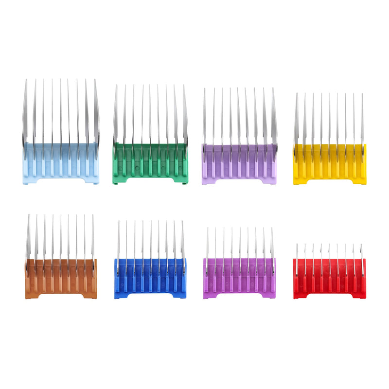 Pro Animal Stainless Steel Attachment Guide Combs Set, Compatible with Bravura/Arco/Chromado/Figura/Motion Clippers, for 5-in-1 & U-Shaped Detachable Blades (Not for A5 Blades) - PawsPlanet Australia