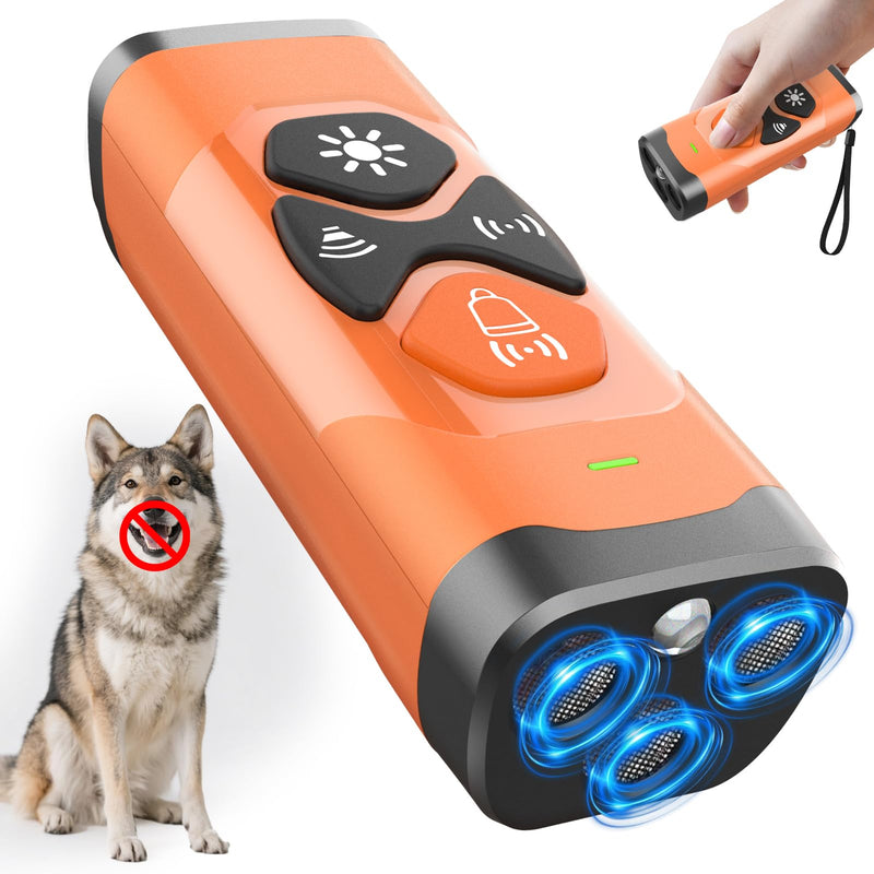 Anti Barking Device for Dogs - Dog Bark Deterrent Devices 50FT Range - Ultrasonic Dog Bark Deterrent for Stopping Bad Behavior - Rechargeable Anti Barking Device for Own or Neighbour's Dog