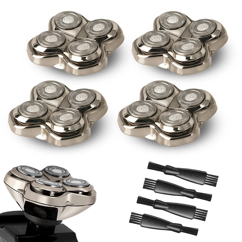 4 Pack Pro 4 Shaver Replacement Heads for Skulls Pitbulls Gold PRO, Silver PRO, Platinum PRO, Butterfly Kiss PRO Head Shavers, Floating 4 Heads for a Fast, Close and Smooth Shave. 4 Set - PawsPlanet Australia