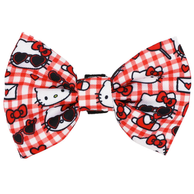 Sassy Woof Hello Kitty® Red Bowtie for Cats – Velcro Straps, Durable, Comfortable, Patented Design, Stylish Pet Accessory 5" x 4.5" - PawsPlanet Australia