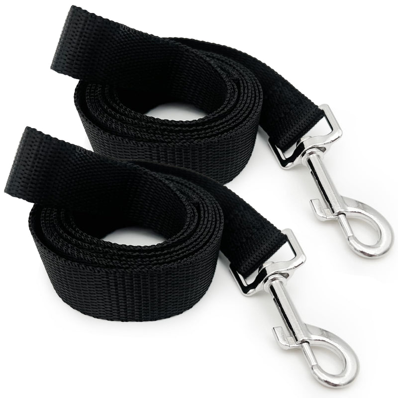 2-Pack Dog Training Leash Set, 6ft Traction Ropes with Swivel Hook for Small & Medium Dogs - PawsPlanet Australia