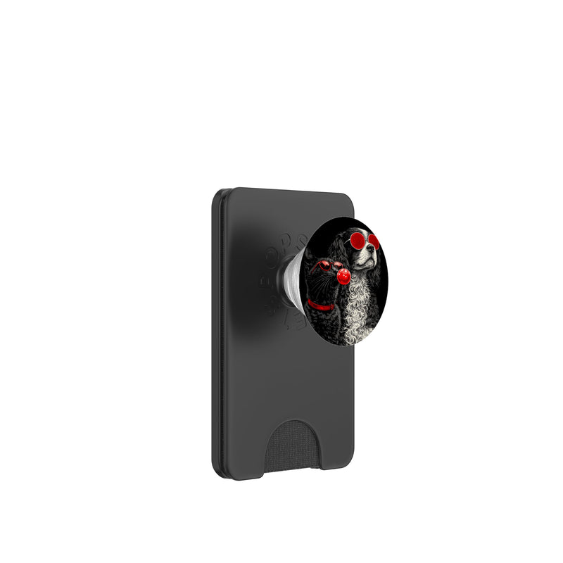 Cool A Cat and Dog Tshirt Fun Pet Lovers Graphic Sunglasses PopSockets PopWallet for MagSafe Magnetic PopWallet - PawsPlanet Australia