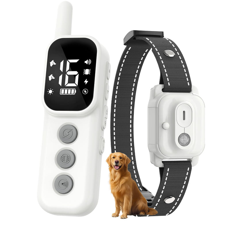 ETACCU Collar for Dogs,Waterproof Dog Training Collar with Remote Control,4 Training Modes：Beep, Vibration, Safe Static,LED,Rechargeable Adjustable for 5-150lbs Small Medium Large Dogs - PawsPlanet Australia