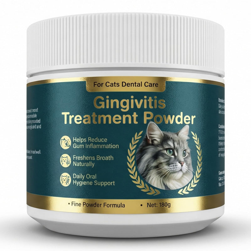 Topicy Plaque Off Powder for Cats, Dental Care Powder with Natural Extracts, Helps Reduce Plaque & Tartar, Supports Gum Health, Tasty Powder for Fresh Breath, 180g 6 oz (180g) - PawsPlanet Australia