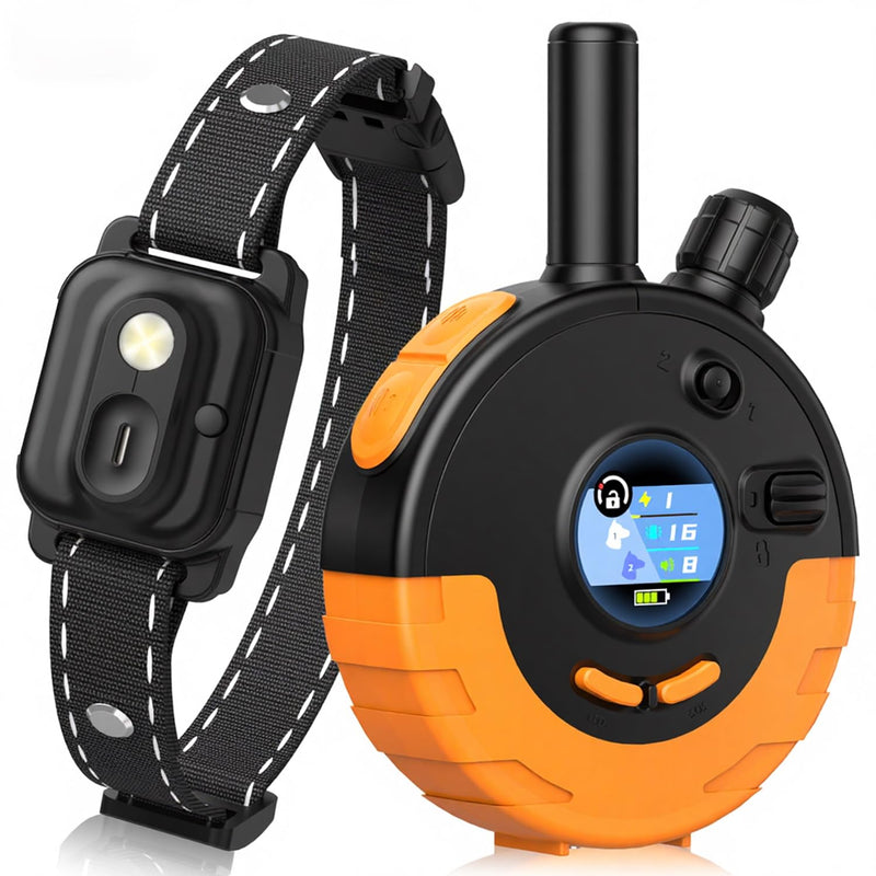 RPZ Dog Shock Collar with Remote Control, Dog Training Collar, E Vibration Collar for Large Medium Small Dogs, 4 Training Modes Rechargeable IPX7 Waterproof 4200FT, 1pcs 1 pcs