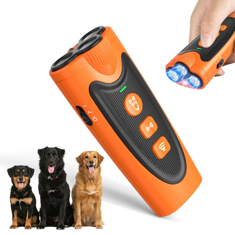3X Ultrasonic Dog Bark Deterrent Device 6 Training Modes, 23FT Long Range, 30 Days Battery, Rechargeable Anti-Barking Control, Safe & Humane for Indoor Outdoor Use - PawsPlanet Australia