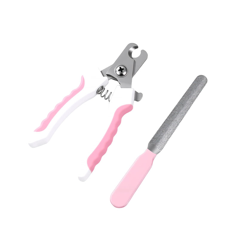 Dog Nail Clippers for Large Dogs, Pet Nail Clipper Kit for Small & Large Dogs & Cats，Dog Nail Clippers for Dogs and Cats - Safe and Easy to Use，Professional Dog & Cat Nail Trimmers (Pink) Pink - PawsPlanet Australia