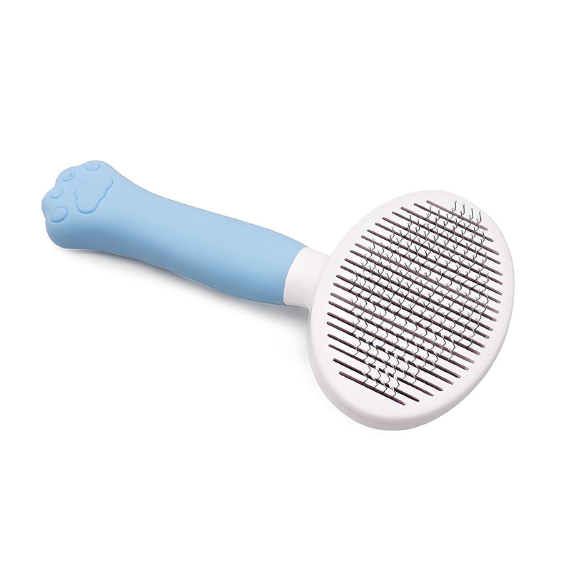 Cat Brush for Shedding for Indoor Cats & Dog Brush for Shedding - Perfect for Long & Short Haired Pets,Pet Brush for Dogs and Cats - Deshedding & Grooming Tool (Blue) Blue
