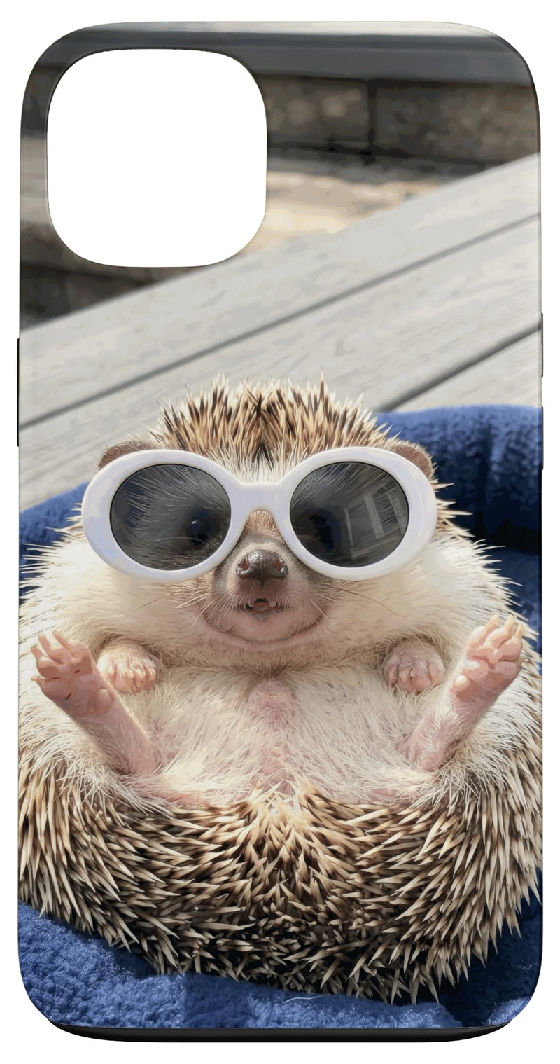 Hedgehog Sunglasses Relax Cute Bed Funny Chill Pet Adorable Case for iPhone 13 - PawsPlanet Australia