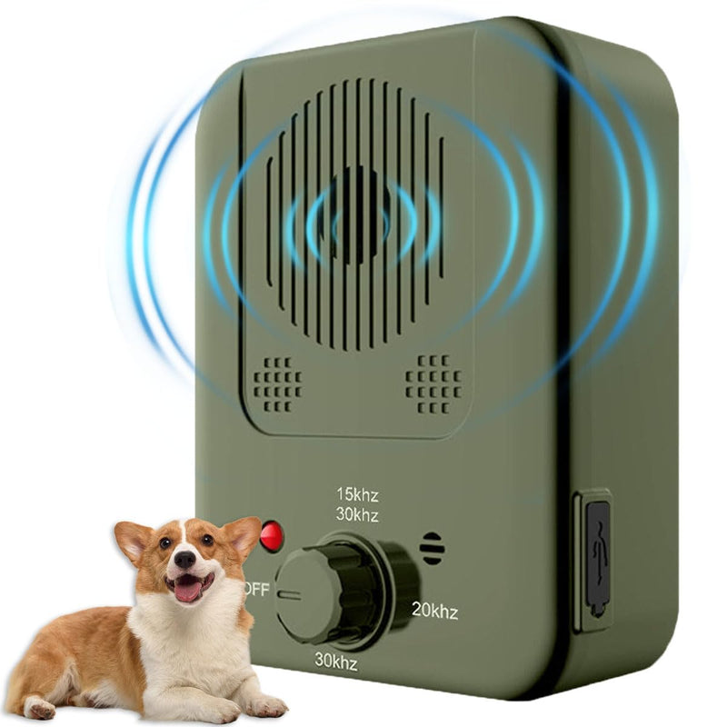 Anti Barking Device for Dogs, Dog Barking Control Device, Ultrasonic Dog Barking Deterrent Devices, Dog Barking Silencer for All Dogs Indoor Outdoor, Bark Box Stop Dog from Barking (Green) Green - PawsPlanet Australia