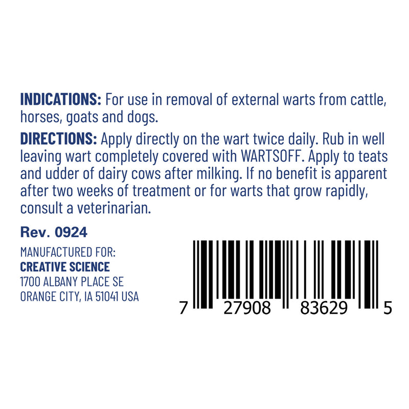 Creative Science Warts Off 4oz - PawsPlanet Australia
