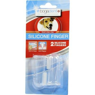 BOGADENT Silicone Finger Vet. Pack of 2 Toothbrush