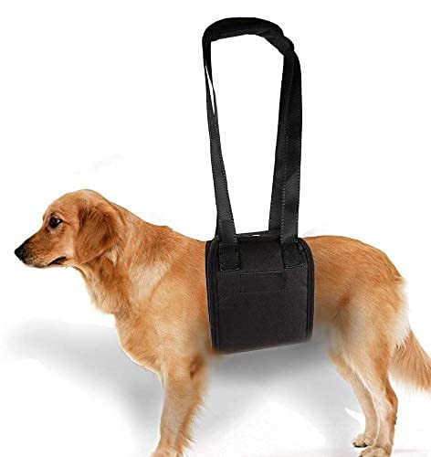 Portable Dog Lift Support Harness - Helps Dog With Weak Front Or Rear Legs Stand Up, Walk, Get Into Cars, Climb Stairs For Disable, Injured, Elderly Pet (Size: S)