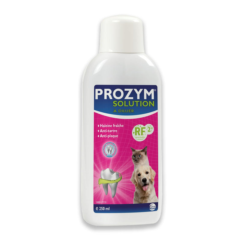 Prozym - Dental solution for dilution for dogs and cats - N°1 for veterinarians - Fresh breath - Anti-plaque - Healthy gums