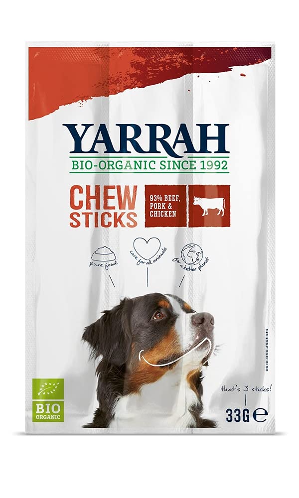 Yarrah Y?h Seagrass Spirulina Dog Chew Sticks 9 x 33g