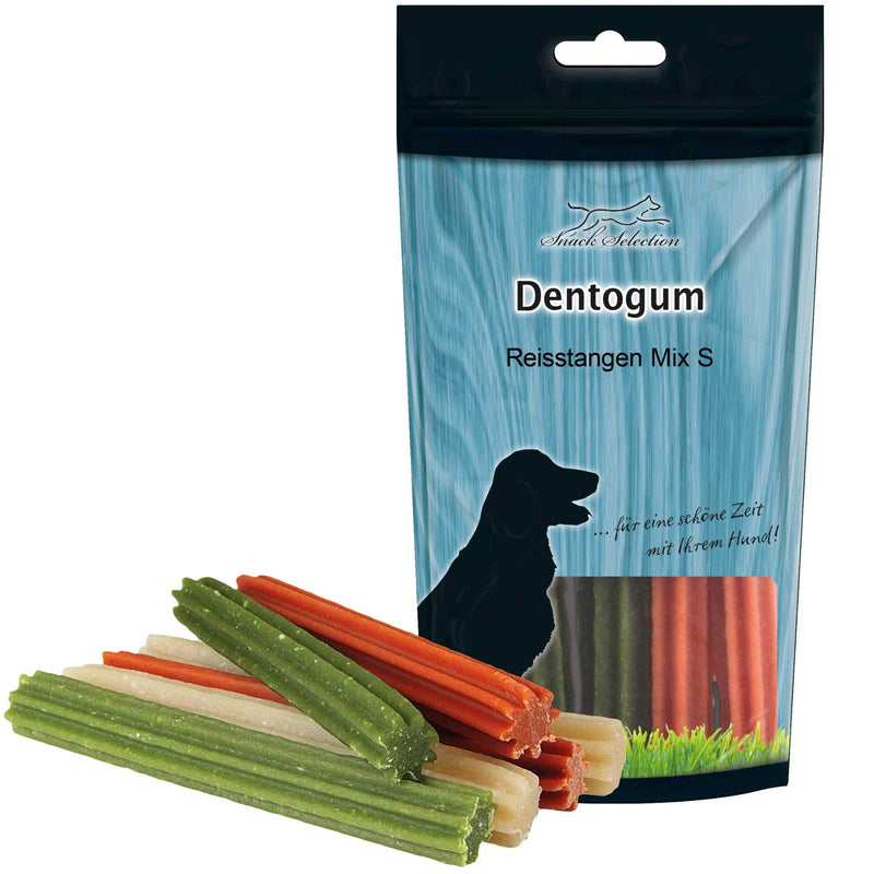 5 x 120 g Dentogum Rice Sticks Mix - for Small to Medium Dogs - The Toothbrush for Your Dog - Dental Care