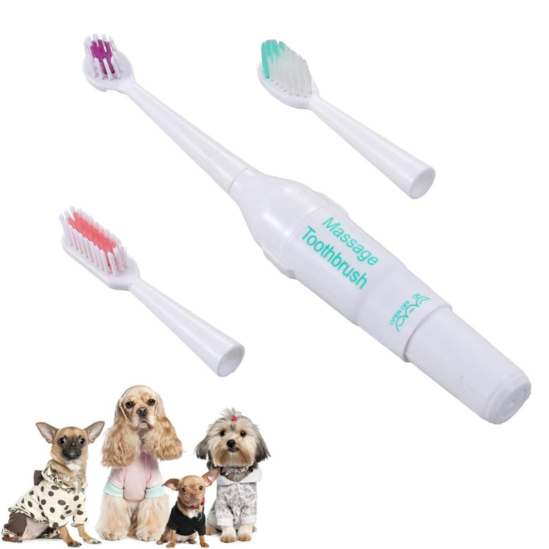 VILLCASE Electric Ultrasonic Toothbrush for Pets Portable Travel Toothbrush with Gentle Cleaning for Dogs and Cats