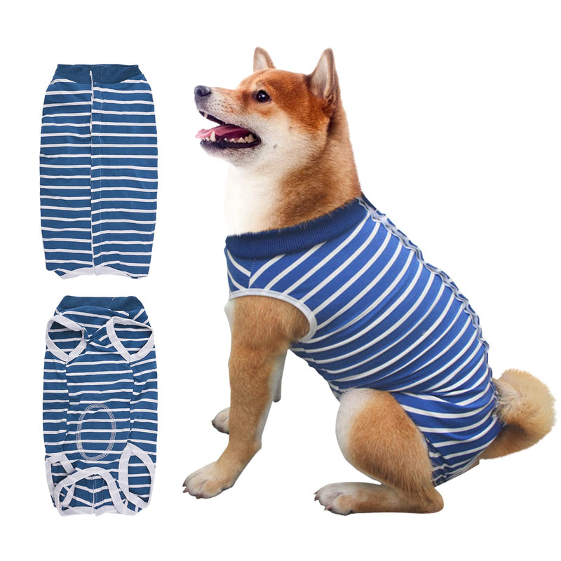 Recovery Suit for Dogs, Surgical Recovery Suit for Dogs Cats After Surgery, Cone E-Collar Alternative, Post-Operative Abdominal Wound Protector, Prevent Licking for Dogs, Males, Pets M