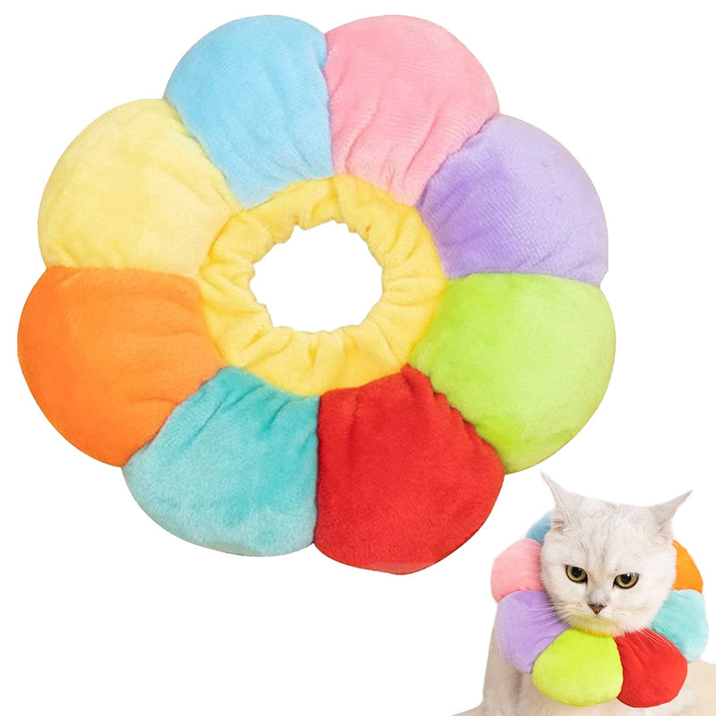 Pet Protective Collar, Soft Cat Protective Collar, Adjustable Cat Collar, Colorful for Pets, Cats, Dogs, Puppies, Kittens After Surgery and Injuries