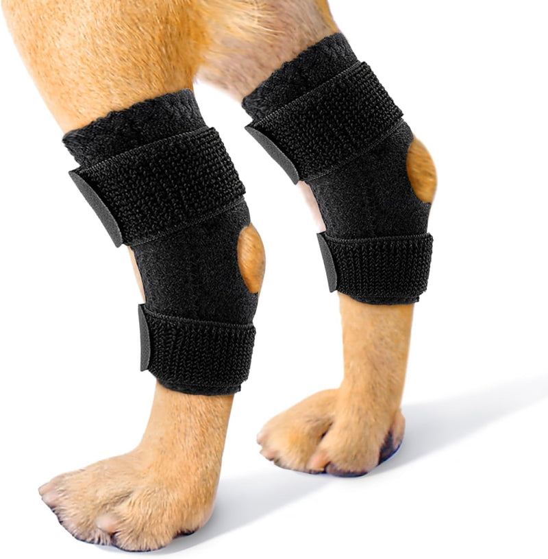 Dog Knee Braces for Hind Leg,Dog Hind Leg Orthotics for Dogs with ACL Kneecap Dislocation, Arthritis, Dog Hind Leg Orthosis Attachment Strap for (L)