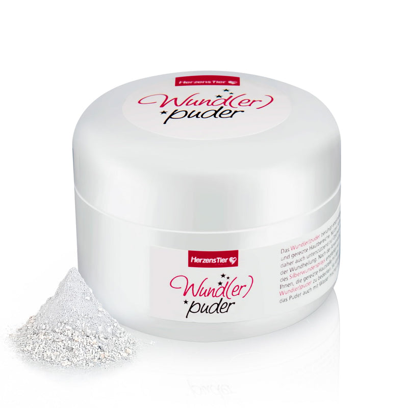 Wound Powder 45 g for Dogs, Cats & Horses - Dries Exuding Wounds Quickly, Soothing Skin for Injuries & Rash - Ideal for Open Areas