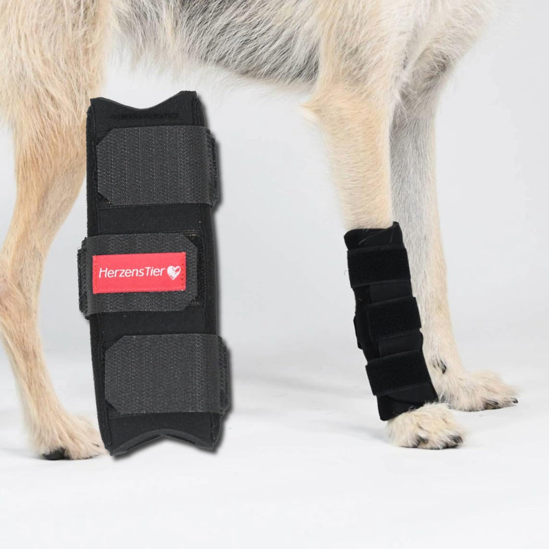Carpal Joint Bandage Neoprene Low Size L for Dogs and Cats with Splints for Stabilizing Instability, Penetration & Immobilization in Osteoarthritis low L