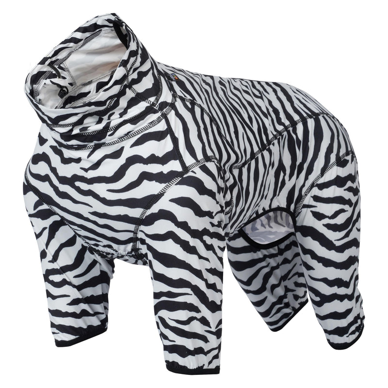 Rukka Pets Zebra Overall Dog Overall Black and White 55