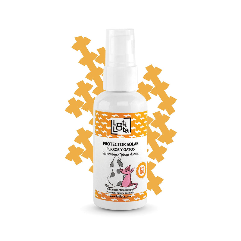 Sun Protection 50 for Dogs and Cats - 60ml - Maximum Sun Protection - Water Resistant - Moisturises and Protects - pH Neutral