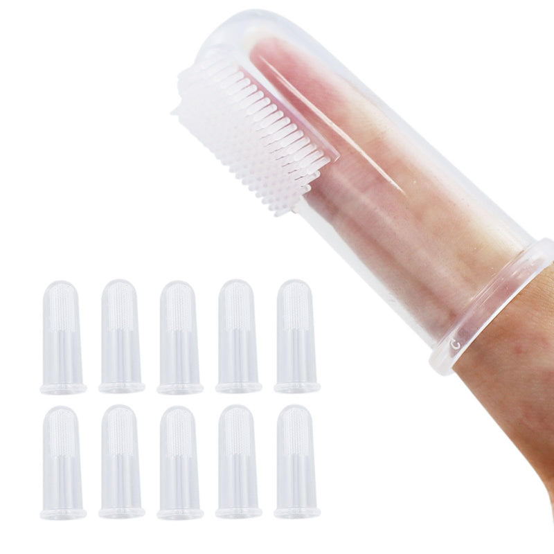 12 soft silicone pet toothbrushes, dog toothbrush, cat toothbrush, pet cleaning product