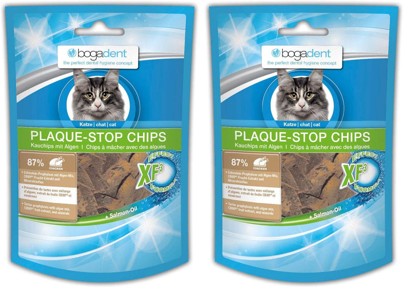 Bogadent Plaque-Stop Chips Cat 50 g Pack of 2 (50 g)
