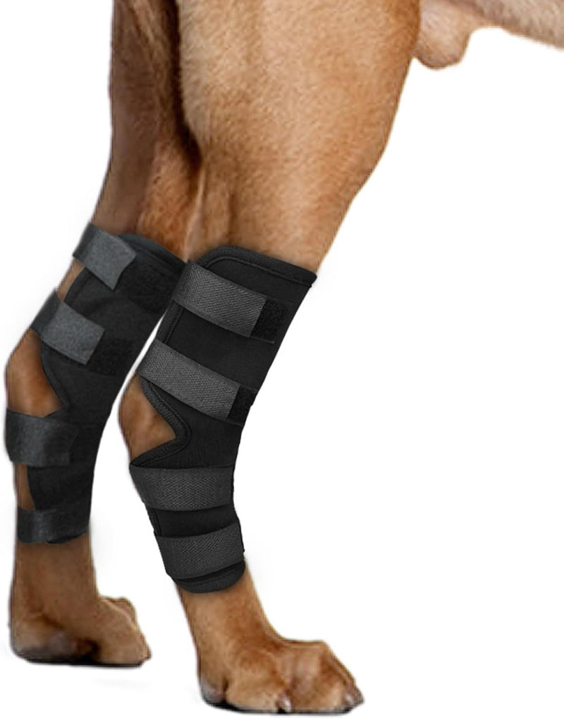 KHIRY Dog Leg Support for Rear Ankle Joints, Dog Knee Brace for Torn Rear Hip, Support for Back Healing of Dogs, Support for Arthritis Wound Arthritis (Medium)