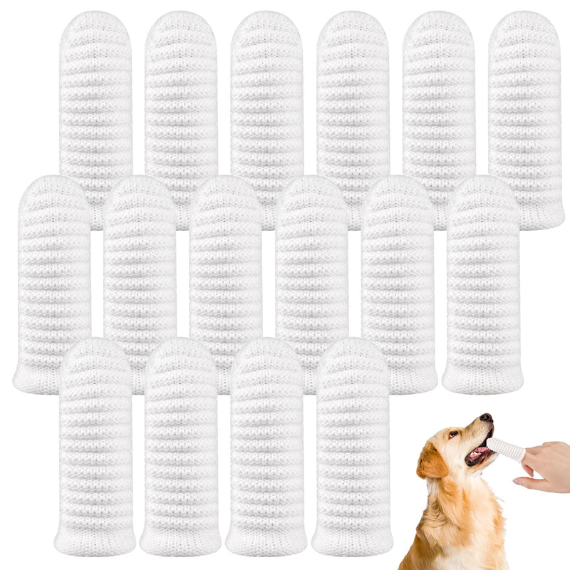 Pack of 16 Dog Toothbrush, Finger Toothbrush, Dog, Dog Toothbrush, Fingerling, Reusable, Pet Finger Toothbrush for Dogs, Cats, Dental Care, Teeth Cleaning, Anti-Plaque Pet Toothbrush