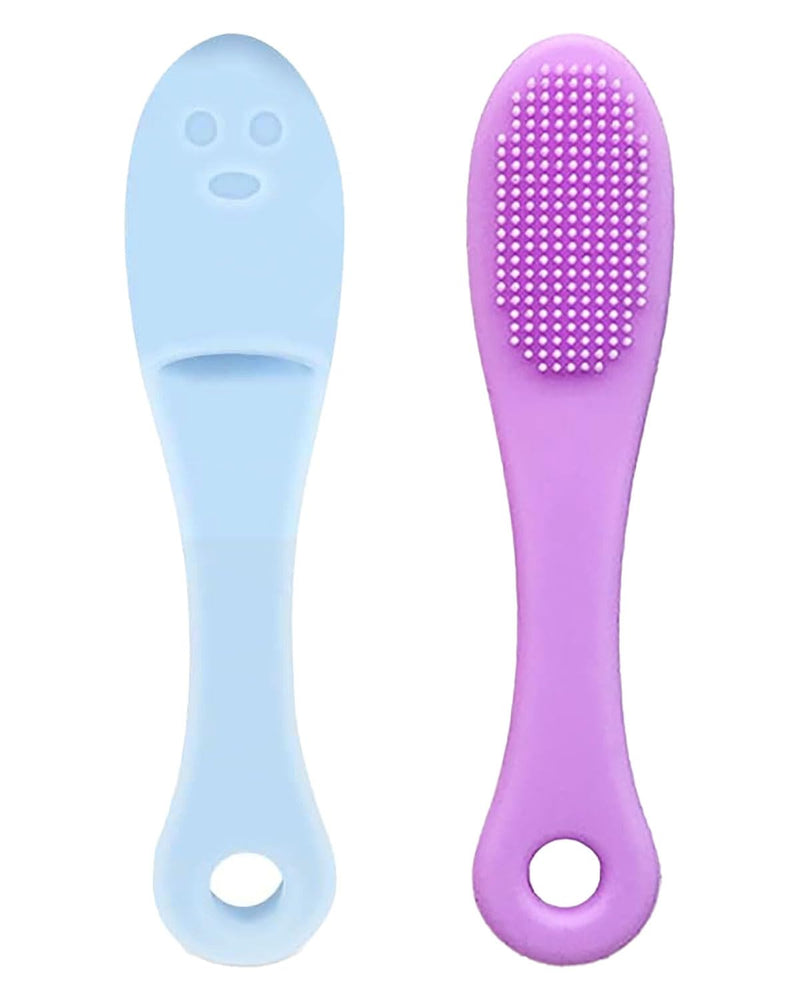 Pack of 2 Silicone Dog Toothbrush, Puppy Toothbrush, Finger Toothbrush, Dog and Cat Teeth Care, Effective Teeth Cleaning for Large and Medium Dogs