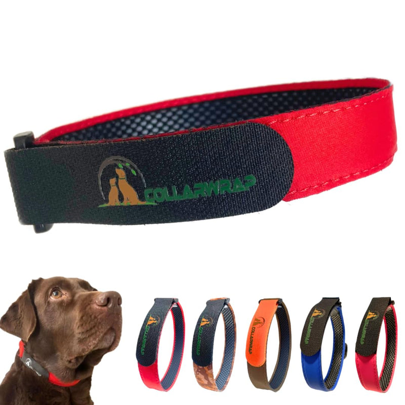 Anti-parasite Dog Collar Cover, Suitable for All Small and Large Sizes, Flea Protection (Red, XL: 48 to 52 cm) XL: de 48 a 52 cm red