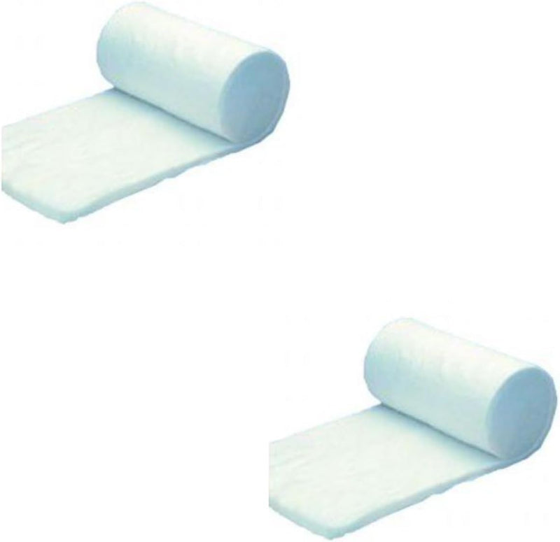 WDT Dressing Wadding | Double pack | 2 x 15cm Width - 200g | On a Roll for Animals | Consists of 50% Cotton and 50% Cellulose | Chlorine-Free Bleached and Particularly Skin-friendly