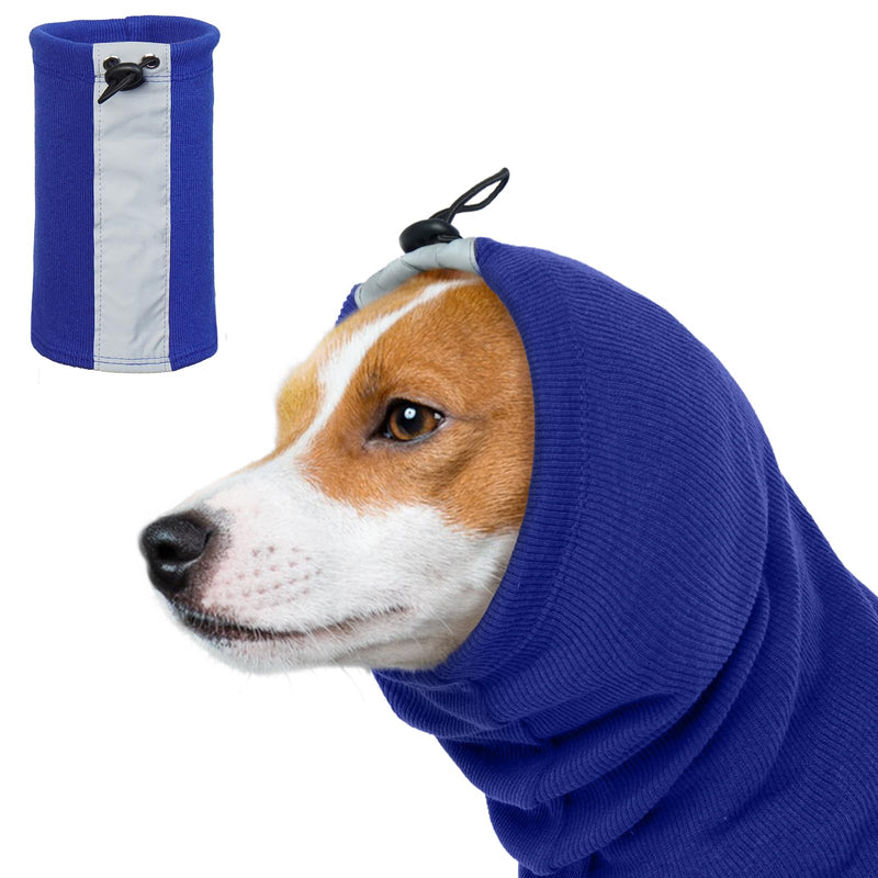 Ear Protection Dog New Year's Eve, Dog Ear Muffs Noise Dog Hat Winter Earmuffs for Dogs Fleece Dog Headphones Small Dogs Balaclava Dog Scarf Small Dogs (Blue, S)