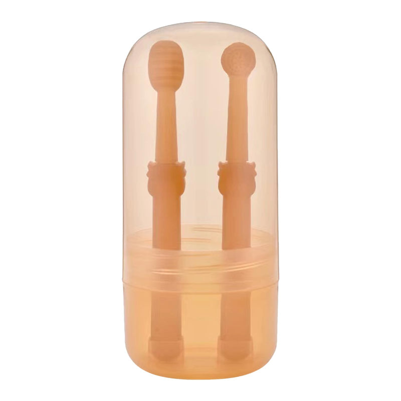 2 x Pet Silicone Toothbrush Pet Grooming Brush 360 Degree Cylinder Head Toothbrush for Dogs and Cats