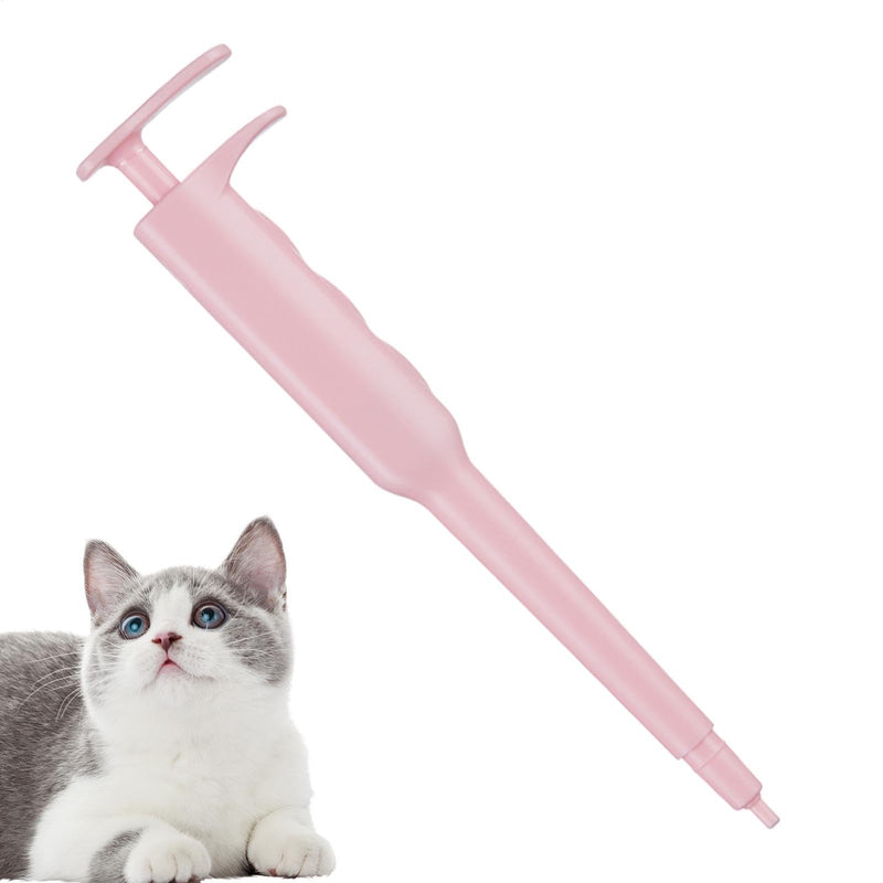 Piller Pet, Pill Popper for Cats, Doodle for Dogs, Shooters for Cats, Medicine Feed for Light Pets, Medication Dispenser, Wing Tool pink