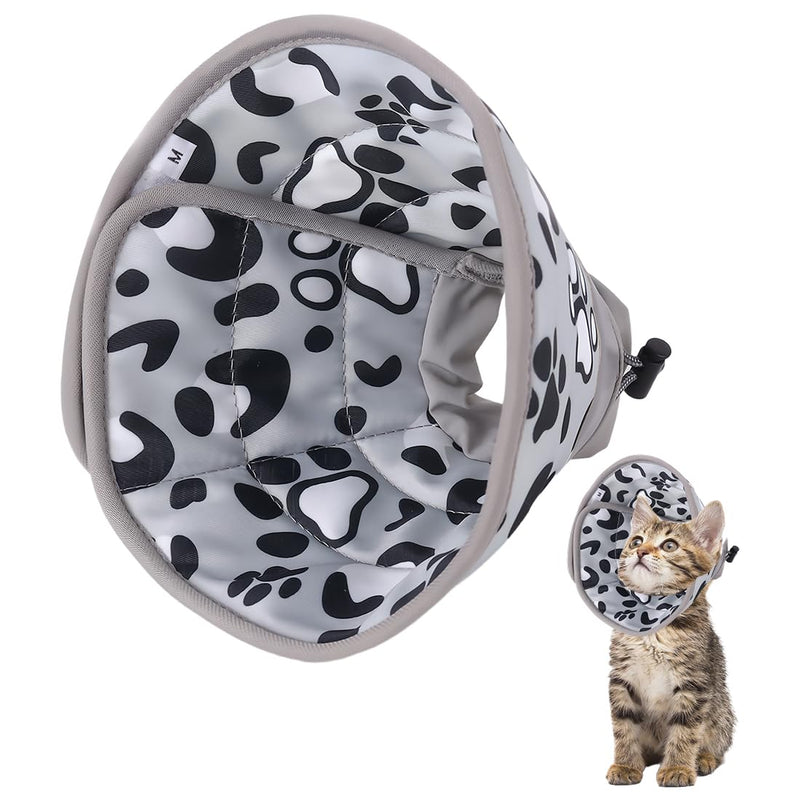 Soft Cat Collar for After Surgery and Injuries, Adjustable, Prevents Licking Wounds, Cat Collar, M