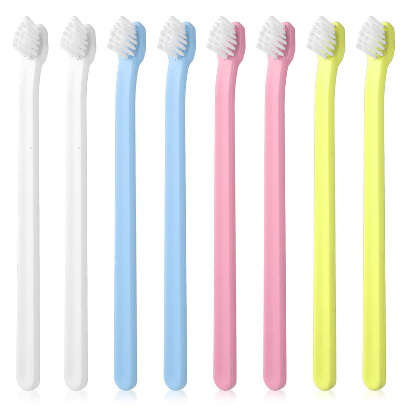 Pack of 8 Dog Toothbrush, Small Dog Pet Toothbrush, Soft Cat Toothbrush, Mini Toothbrush, Deep Cleaning Set, Portable, Travel-Friendly and Easy to Use for Puppies